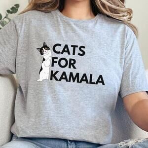 Cats For Kamala Political Election 2024 Graphic Unisex T-Shirt
